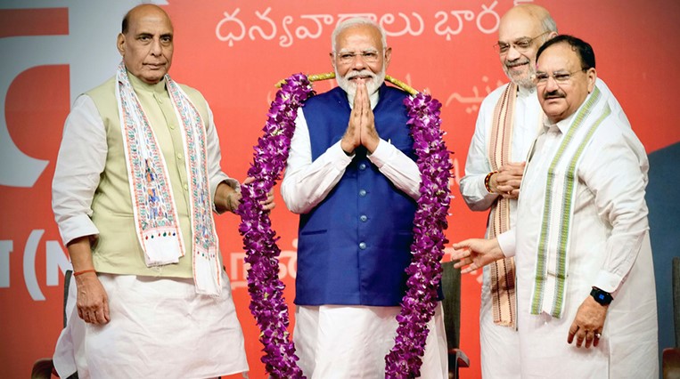 भारतमा फेरि पनि मोदी सरकार