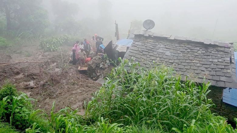म्याग्दीमा पहिरोमा घर पुरिँदा दम्पतीको मृत्यु
