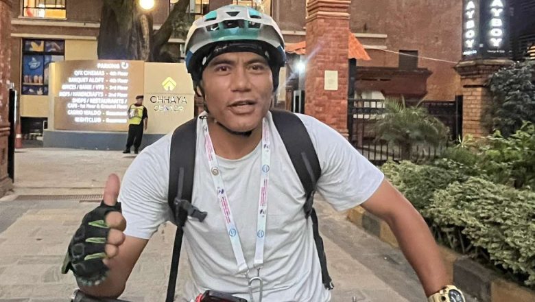 ओसनीया क्षेत्रसँगै युरोपका थप विभिन्न देशमा साइकल यात्रा गर्दै विश्व साइकल यात्री  महर्जन