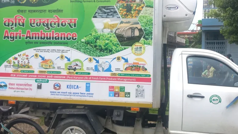 पोखरामा गाउँगाउँबाट कृषि ‘एम्बुलेन्स’ले ल्याउँछ तरकारी