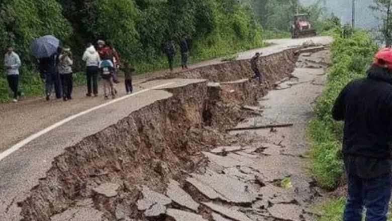 भोजपुरमा सडक भासियो