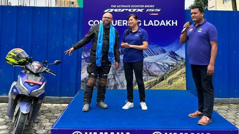 यामाहा एरोक्स १५५ : ओझाको काठमाडौंदेखि लद्दाख यात्रा सम्पन्न