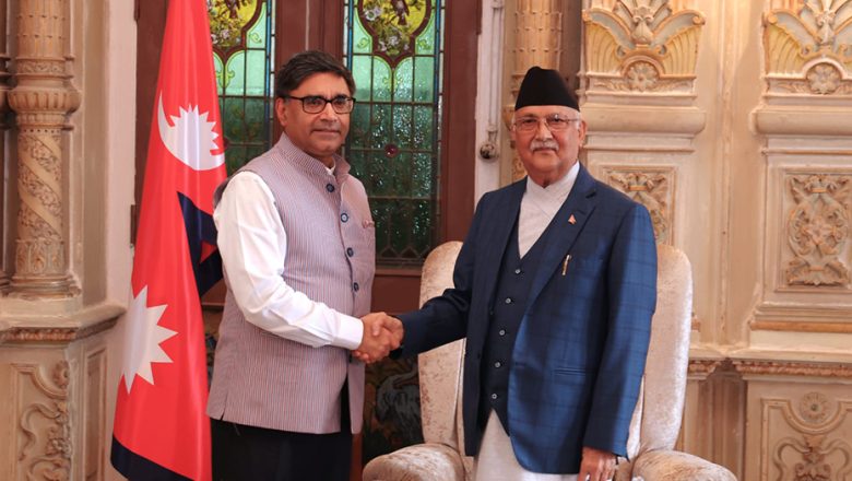 प्रधानमन्त्री ओली र भारतीय विदेश सचिवबीच भेटवार्ता