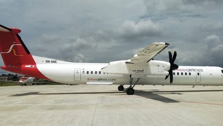 श्री एयरलाइन्सको विमान धावनमार्गबाट फर्किएपछि