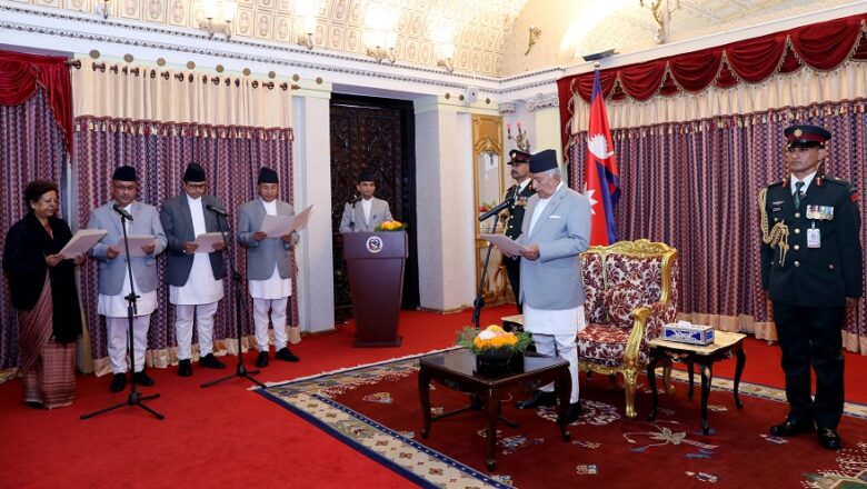 राष्ट्रपति पौडेलसमक्ष चार देशका राजदूतद्वारा शपथ ग्रहण