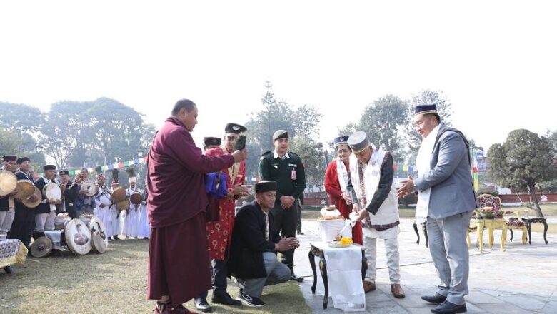 राष्ट्रपति पौडेलद्वारा दीप प्रज्वलन गरि सोनाम ल्होसारको शुभारम्भ