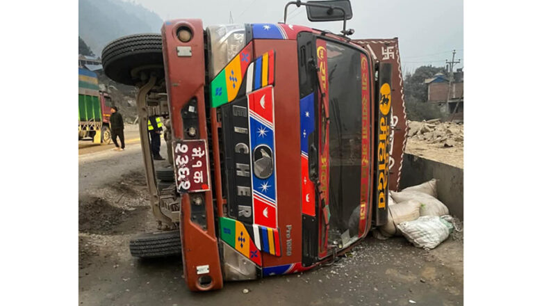 चितवनमा मिनीट्रक दुर्घटना हुँदा १९ वटा चौपाया मरे