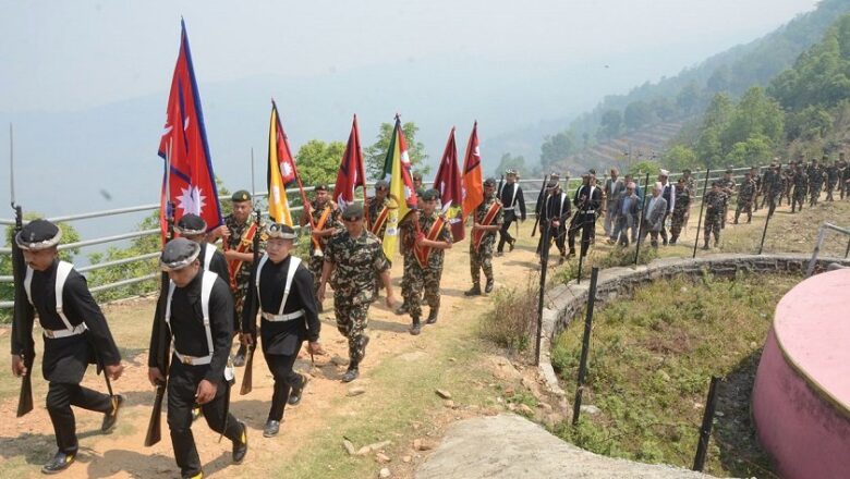 नेपाली सेनाले तेस्रो गोरखा–जितगढी एकीकरण पदयात्रा गर्दै