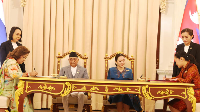 नेपाल र थाइल्याण्डबीच पर्यटन र संस्कृतिसम्बन्धी समझदारी पत्रमा हस्ताक्षर