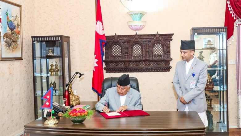 राष्ट्रपतिद्वारा संघीय संसद्को अधिवेशन आह्वान