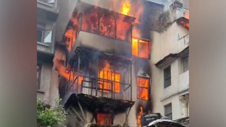 काठमाडौँको मखनटोलमा आगलागी, एक जनाको मृत्यु