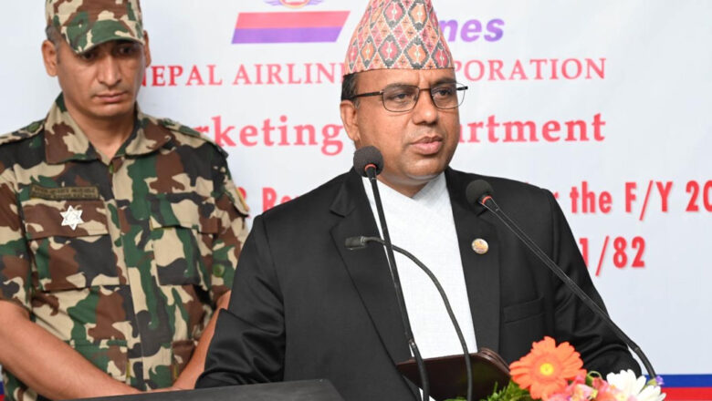 ‘पर्यटन क्षेत्रलाई चलायमान बनाउन राष्ट्रिय ध्वजावाहक सबल हुनुपर्छ’ : पर्यटन मन्त्री पाण्डे
