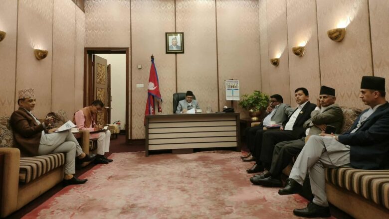दलका प्रमुख सचेतकहरूसँग सभामुखको छलफल