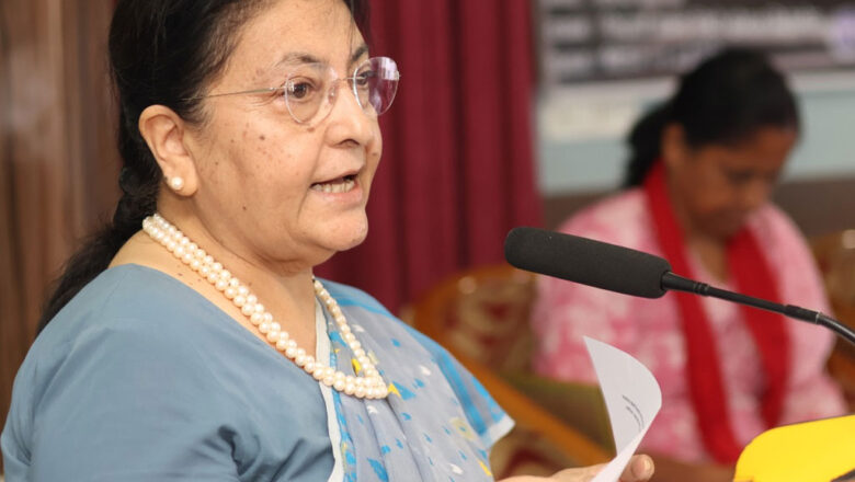 ‘राज्यको चौथो अंगमामा महिलाको पहुँच र भूमिका अझै न्यून’ : पूर्वराष्ट्रपति भण्डारी