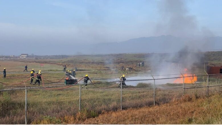 त्रिभुवन विमानस्थलमा आगलागी नियन्त्रण अभ्यास